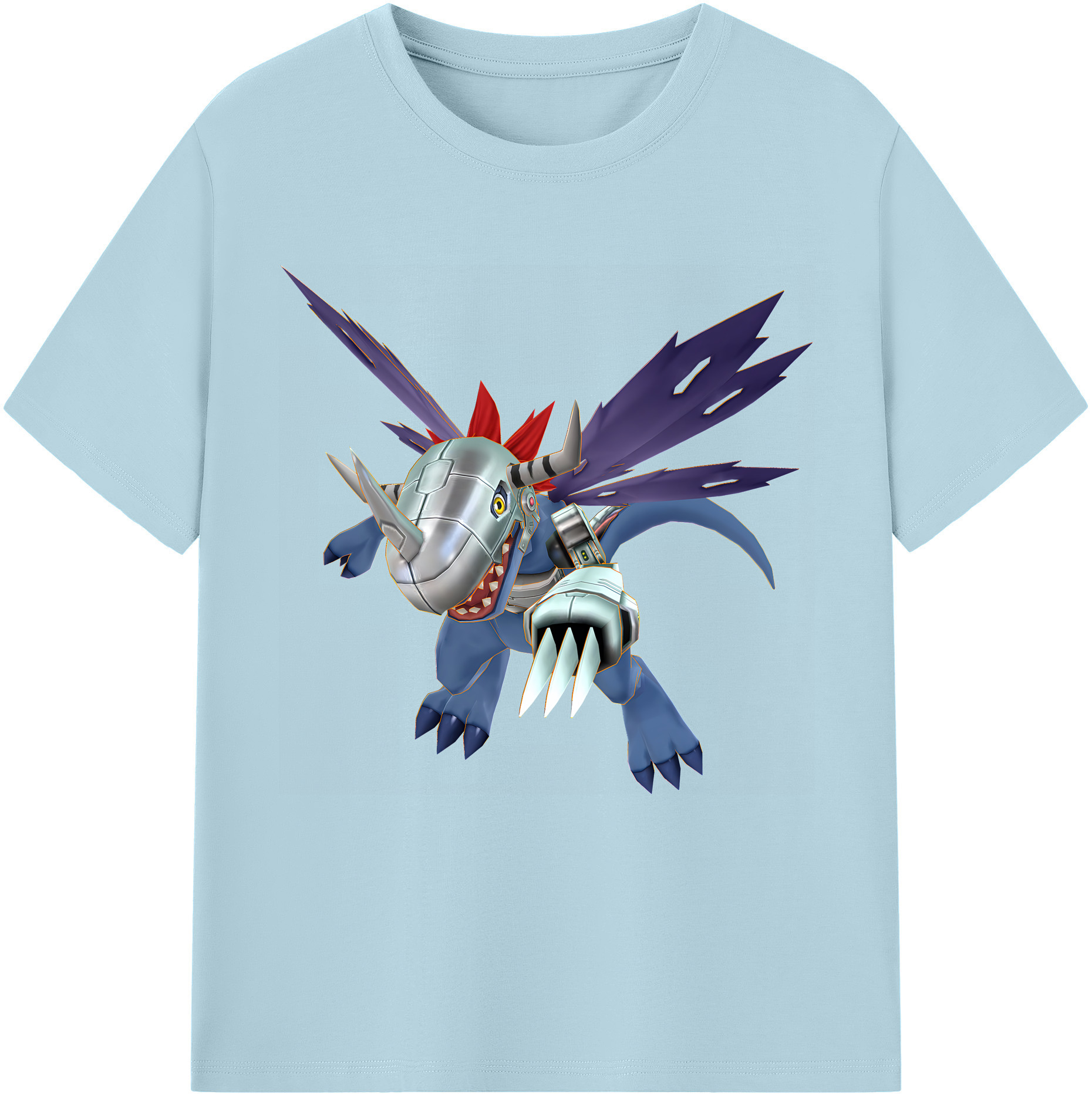 （画像用） Digimon デジタルモンスター/デジモン 綿100％半袖Tシャツ（フロントプリント）